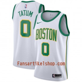 Boston Celtics Trikot Jayson Tatum 0 2018-19 Nike City Edition Weiß Swingman - Herren